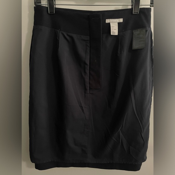 H&M Navy Blue Front Slit Pencil Skirt Size 6 - Picture 8 of 8